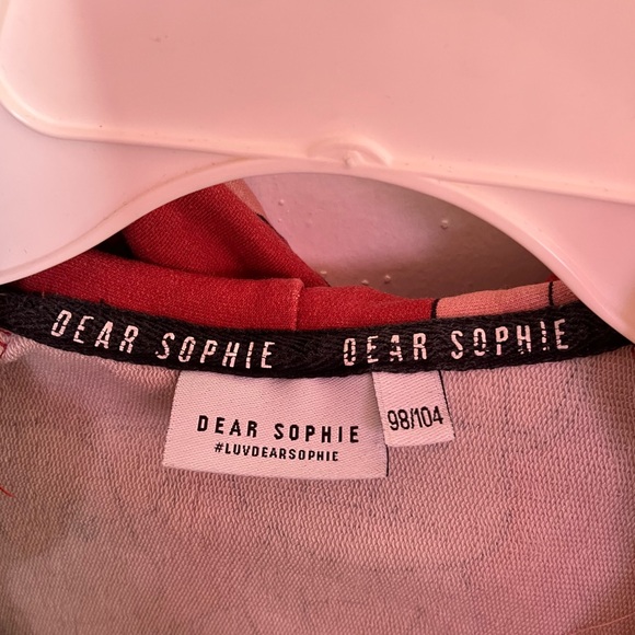 Adorable Dear Sophie zip hoodies hooded sweatshirt the perfect layer - Picture 3 of 3